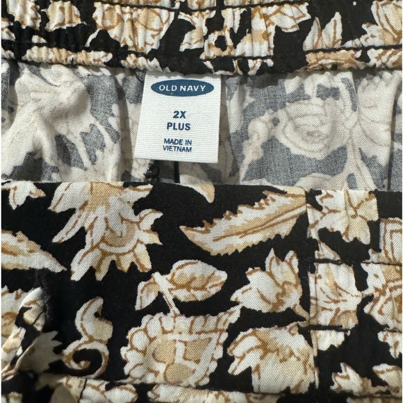 Old navy - wide leg elastic waist cinch cropped pants - size 2x plus - Picture 2 of 5